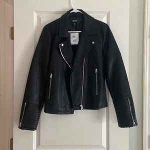 Stylish TopShop leather jacket. Never been worn. Tags attached